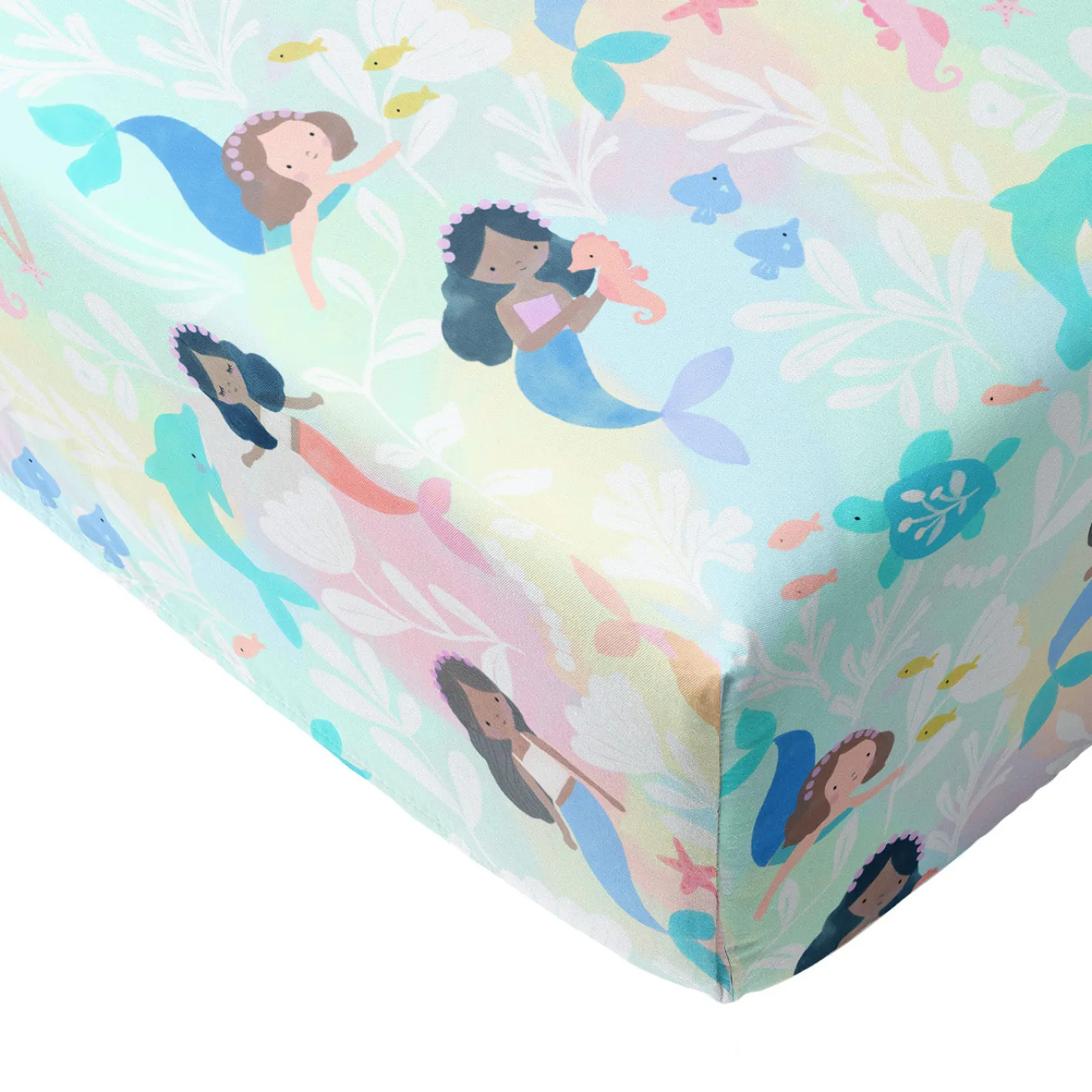 Sheets<Little Sleepies Fitted Crib Sheet Mystic Mermaids