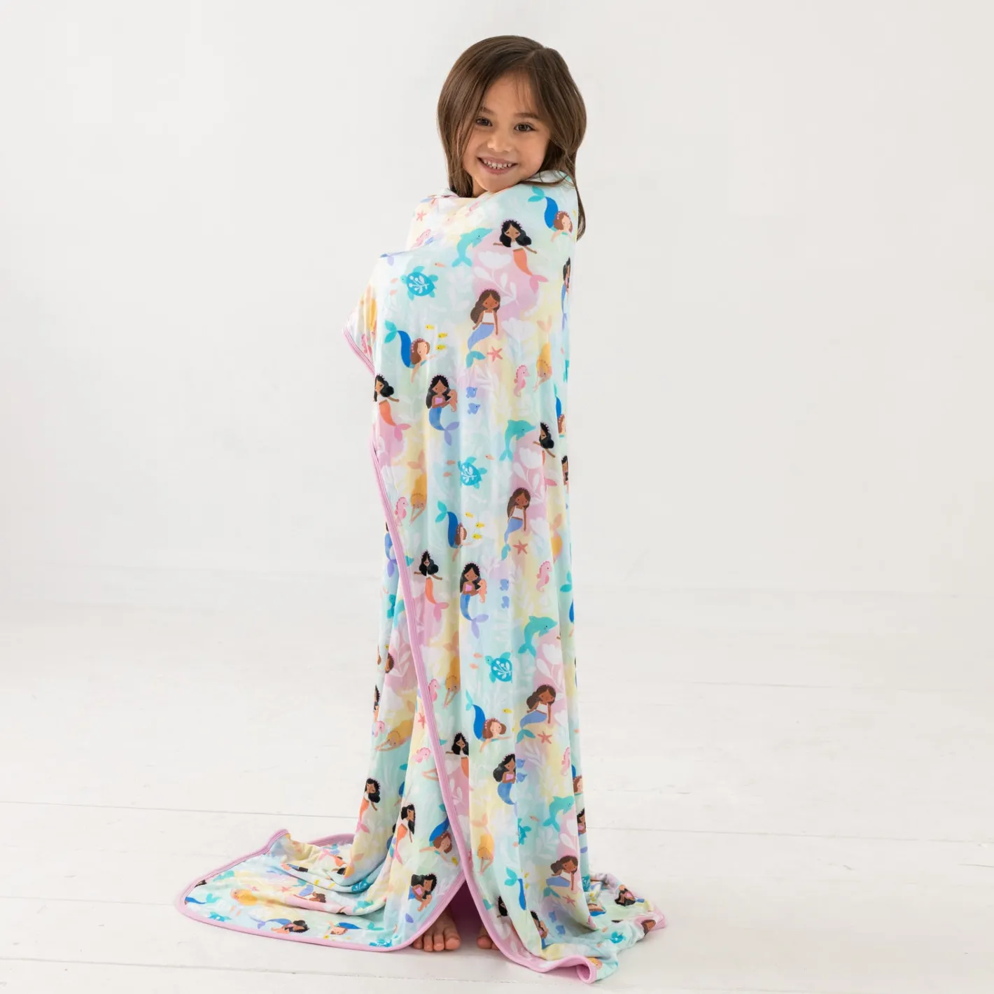 Cloud Blankets|Cloud Blankets<Little Sleepies Large Cloud Blanket® Mystic Mermaids