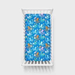 Sheets<Little Sleepies Fitted Crib Sheet Octopus Party