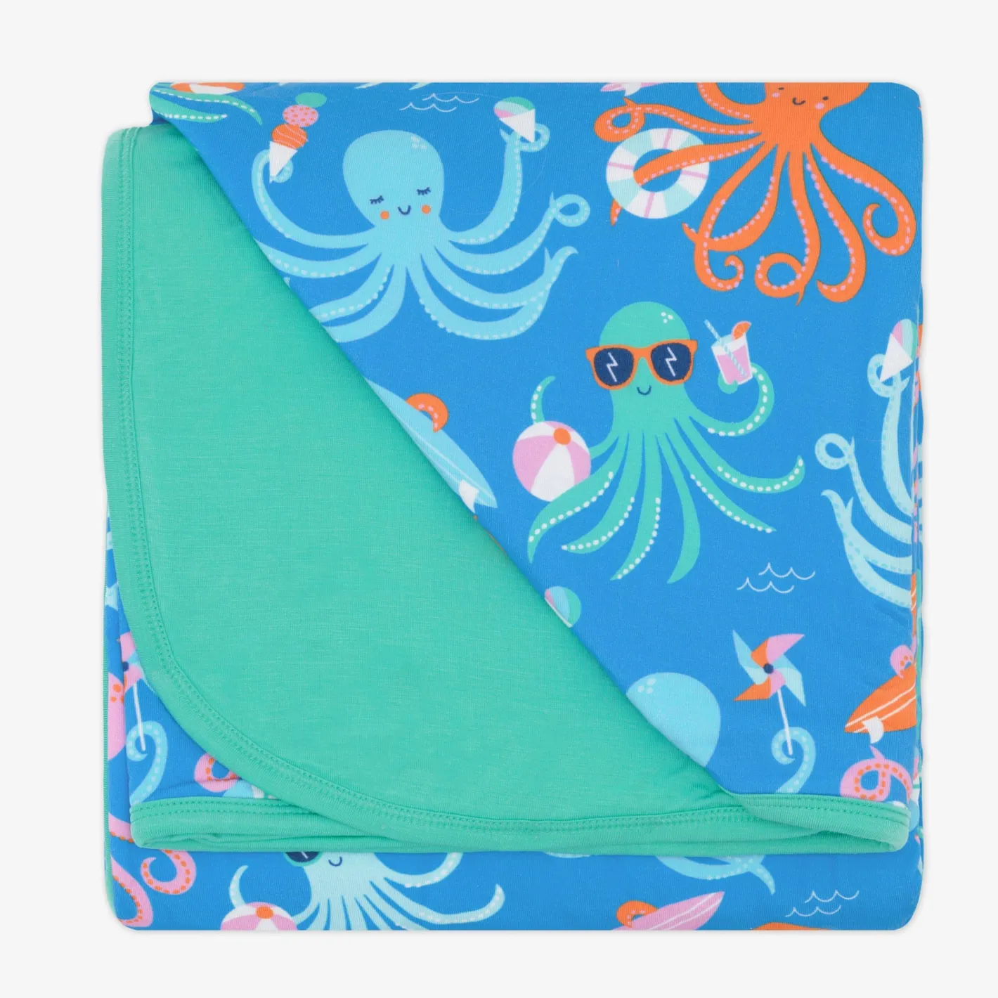 Cloud Blankets|Cloud Blankets<Little Sleepies Large Cloud Blanket® Octopus Party