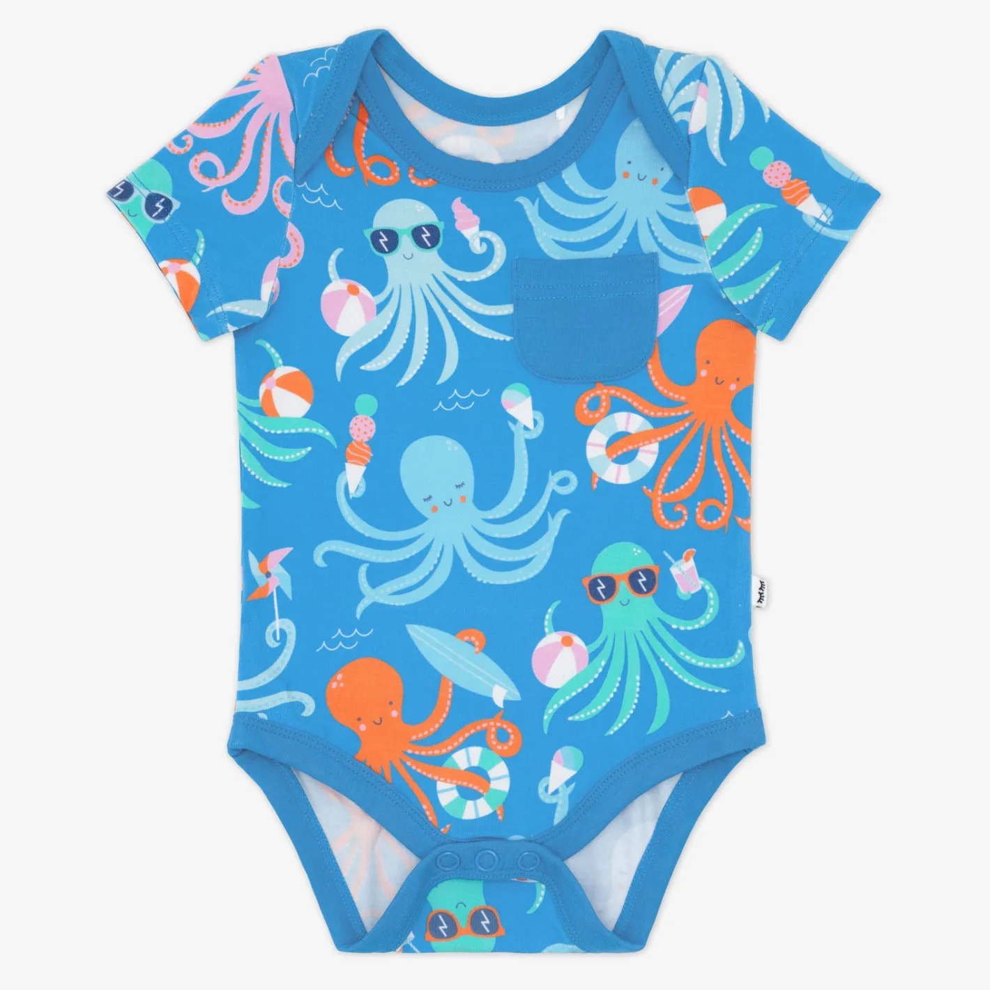 Bodysuits<Little Sleepies Pocket Bodysuit Octopus Party