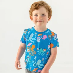 Tops & Tees|Tops & Tees<Little Sleepies Relaxed Pocket Tee Octopus Party