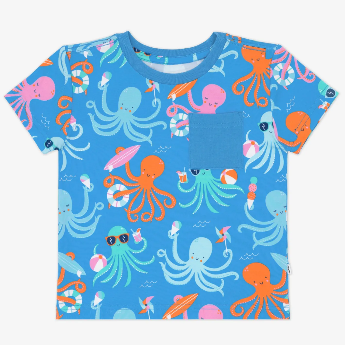 Tops & Tees|Tops & Tees<Little Sleepies Relaxed Pocket Tee Octopus Party
