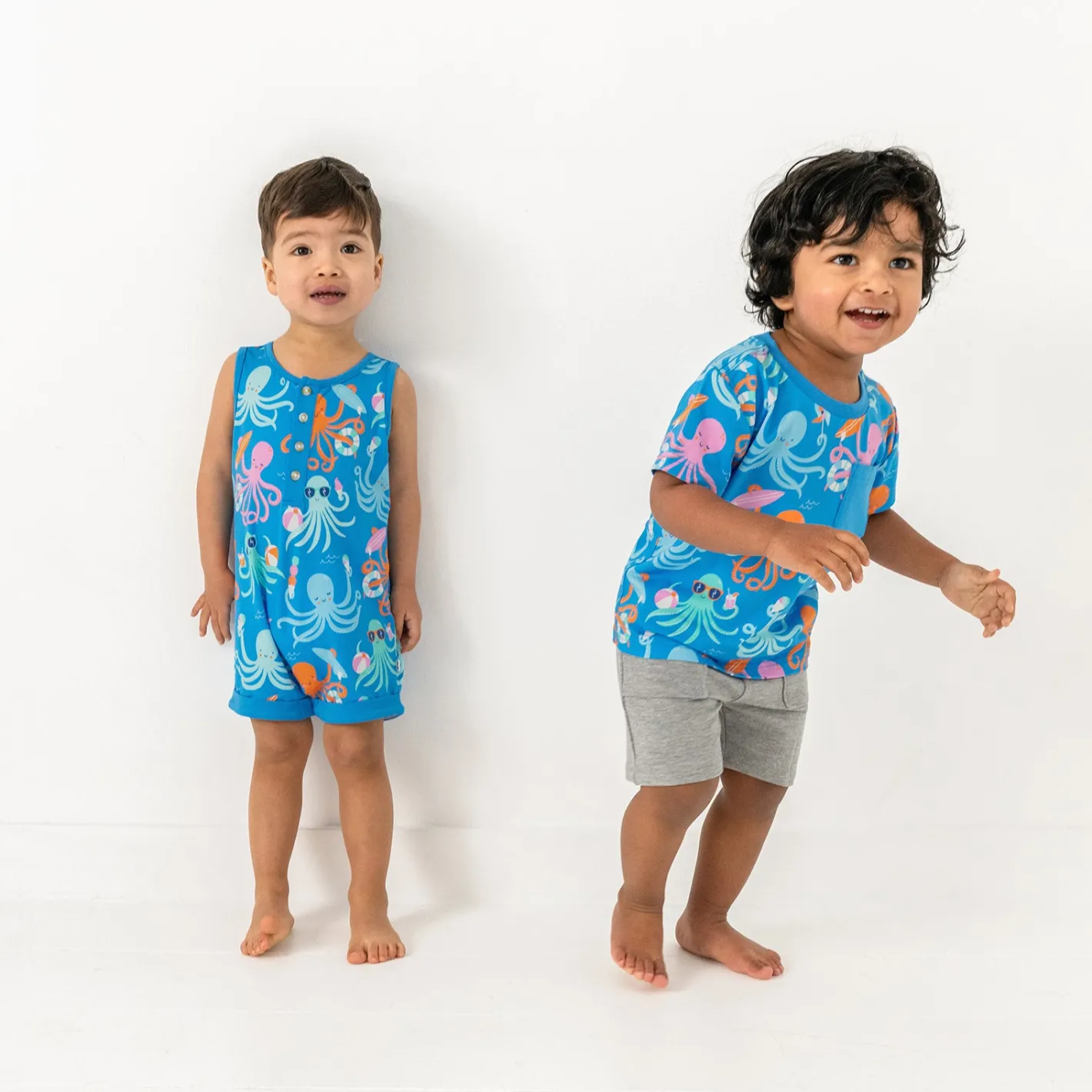 Tops & Tees|Tops & Tees<Little Sleepies Relaxed Pocket Tee Octopus Party