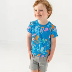 Tops & Tees|Tops & Tees<Little Sleepies Relaxed Pocket Tee Octopus Party