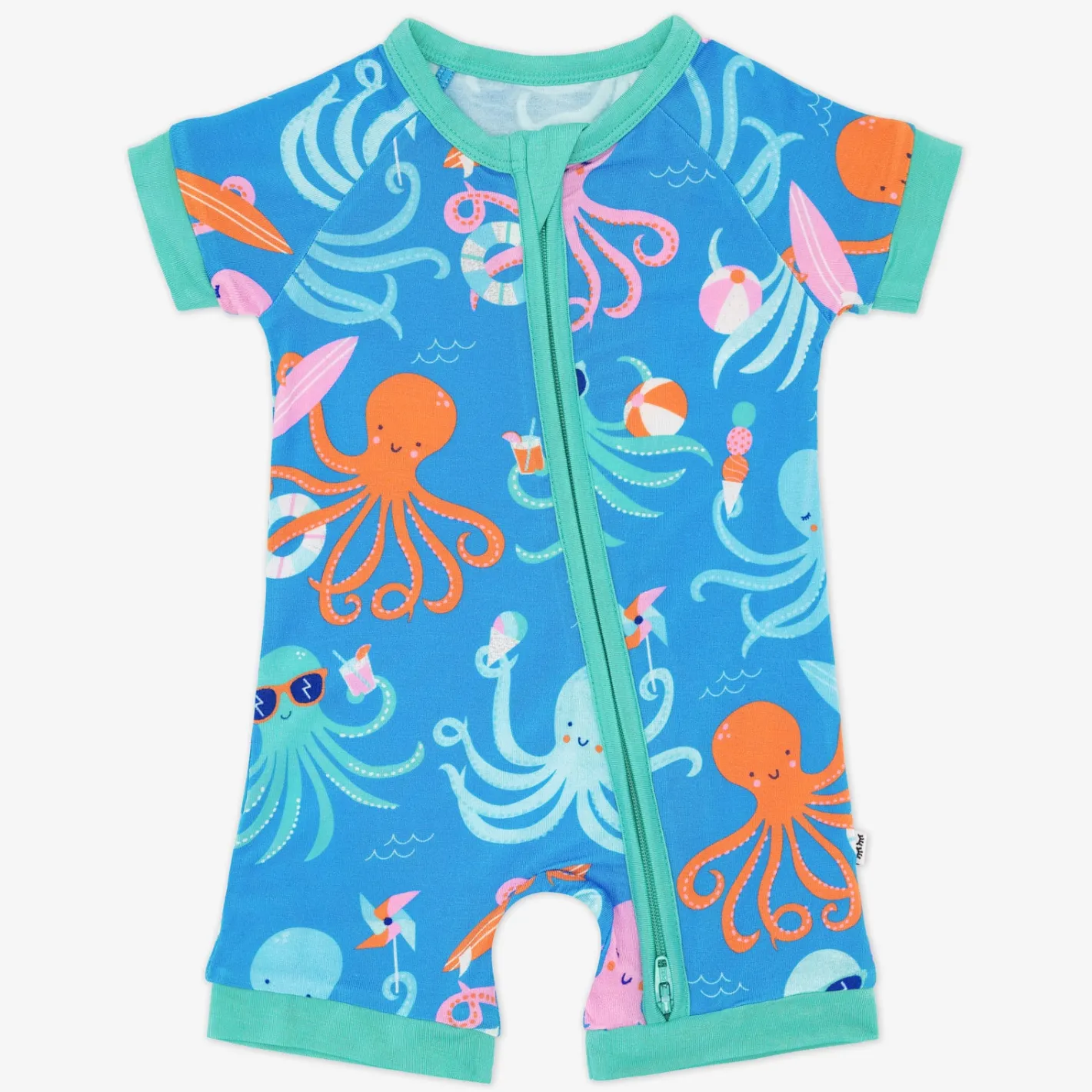 Zippies<Little Sleepies Shorty Zippy Octopus Party