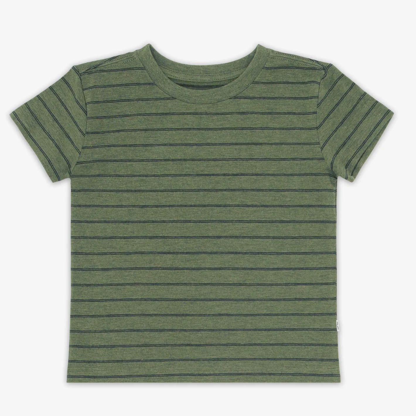 Everyday Essentials|Everyday Essentials<Little Sleepies Relaxed Tee Olive Stripes