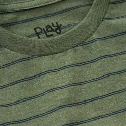 Everyday Essentials|Everyday Essentials<Little Sleepies Relaxed Tee Olive Stripes