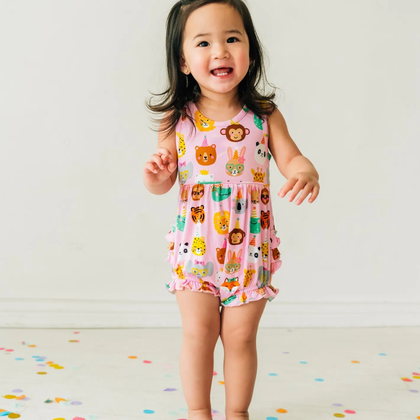 Bamboo Baby Clothes|Rompers<Little Sleepies Bubble Romper Party Pals