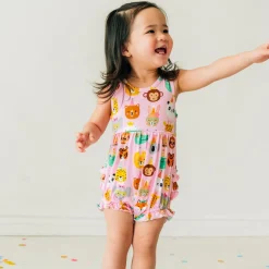 Bamboo Baby Clothes|Rompers<Little Sleepies Bubble Romper Party Pals
