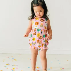 Bamboo Baby Clothes|Rompers<Little Sleepies Bubble Romper Party Pals