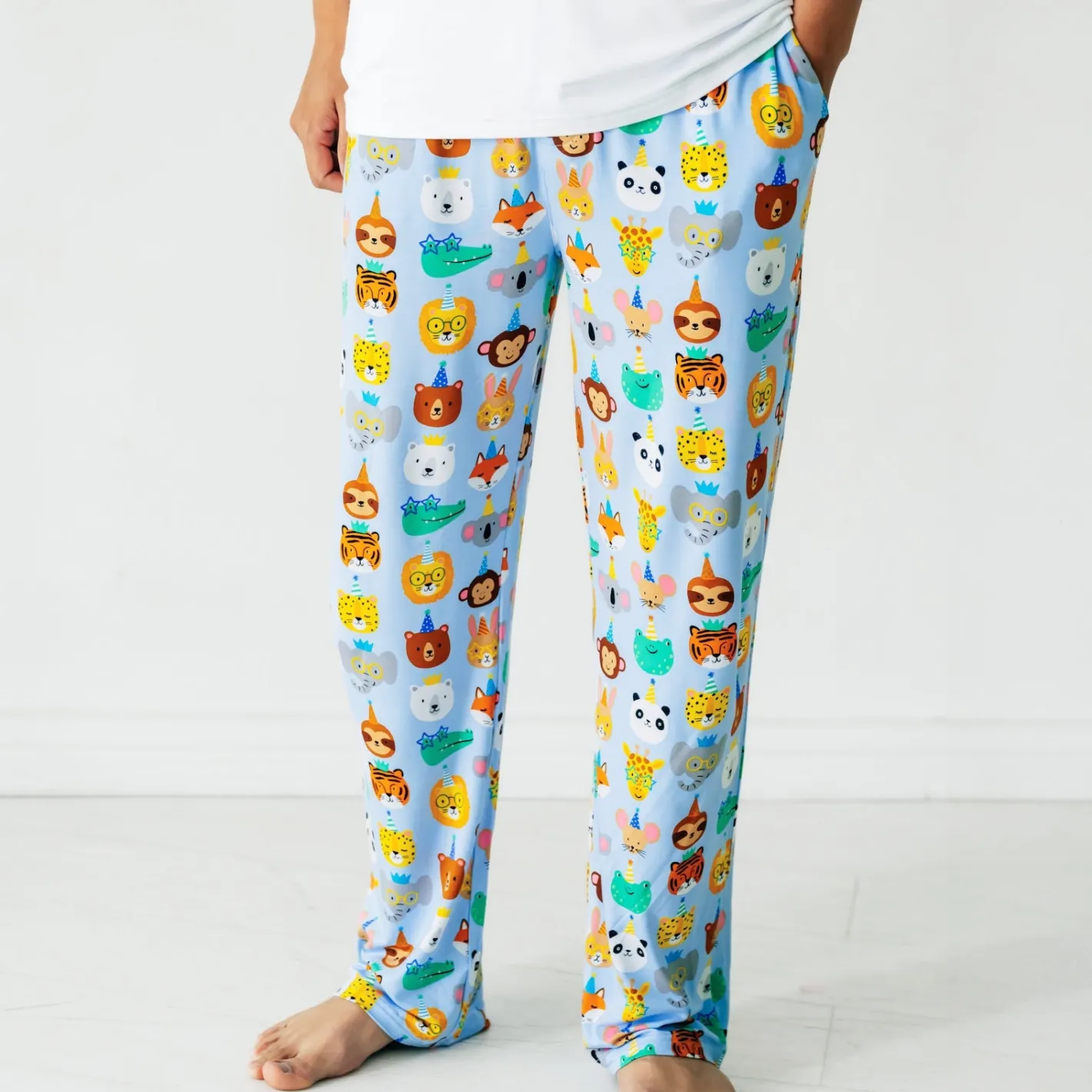 Daddy & Me|Full Family Matching<Little Sleepies Men's Pajama Pants Party Pals