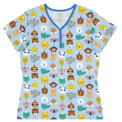 Mommy & Me|Mommy & Me<Little Sleepies Women's Short Sleeve Pajama Top Party Pals