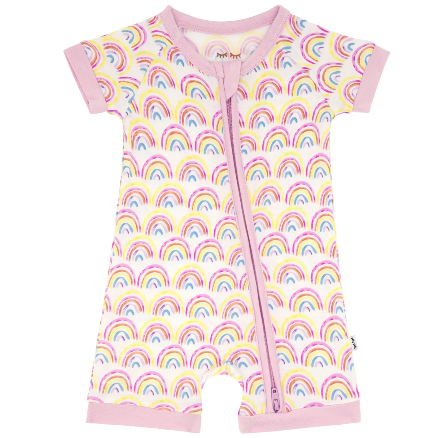 Zippies|Sibling Matching<Little Sleepies Shorty Zippy Pastel Rainbows
