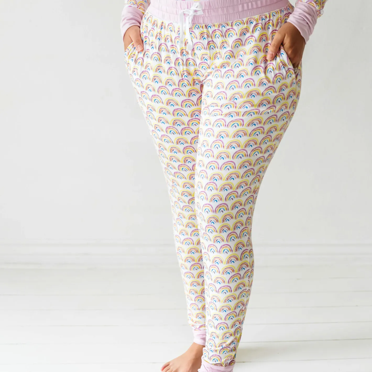 Mommy & Me|Mommy & Me<Little Sleepies Women's Pajama Pants Pastel Rainbows