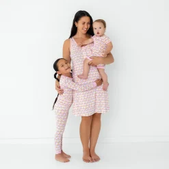 Mommy & Me|Mommy & Me<Little Sleepies Women's Sleeveless Nightgown Pastel Rainbows