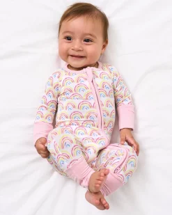 Zippies|Sibling Matching<Little Sleepies Zippy Pastel Rainbows