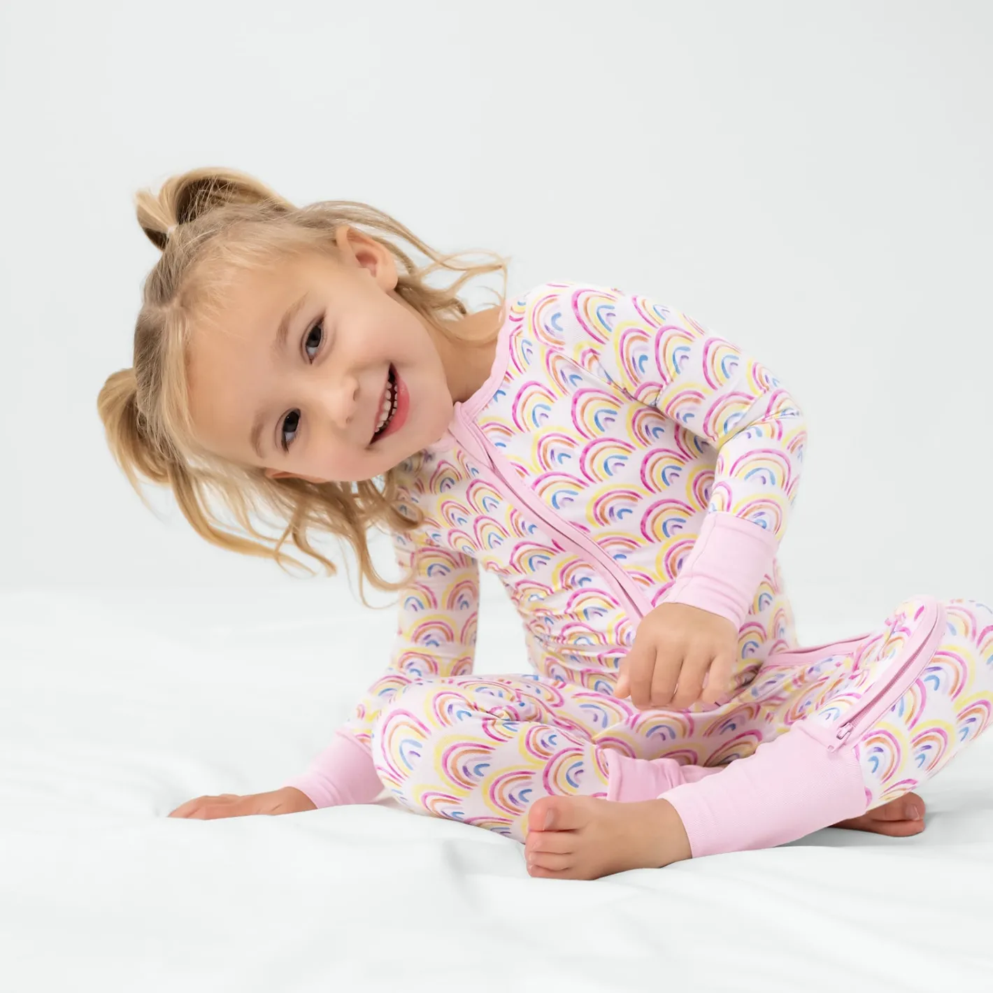 Zippies|Sibling Matching<Little Sleepies Zippy Pastel Rainbows