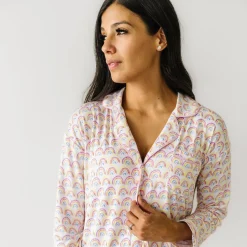 Mommy & Me|Mommy & Me<Little Sleepies Women's Sleep Shirt Pastel Rainbows