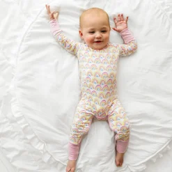 Zippies|Mommy & Me<Little Sleepies Crescent Zippy Pastel Rainbows