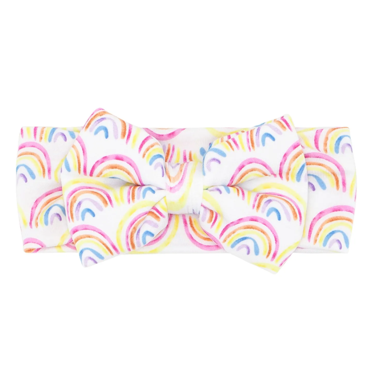 Hats & Headbands<Little Sleepies Luxe Bow Headband Pastel Rainbows