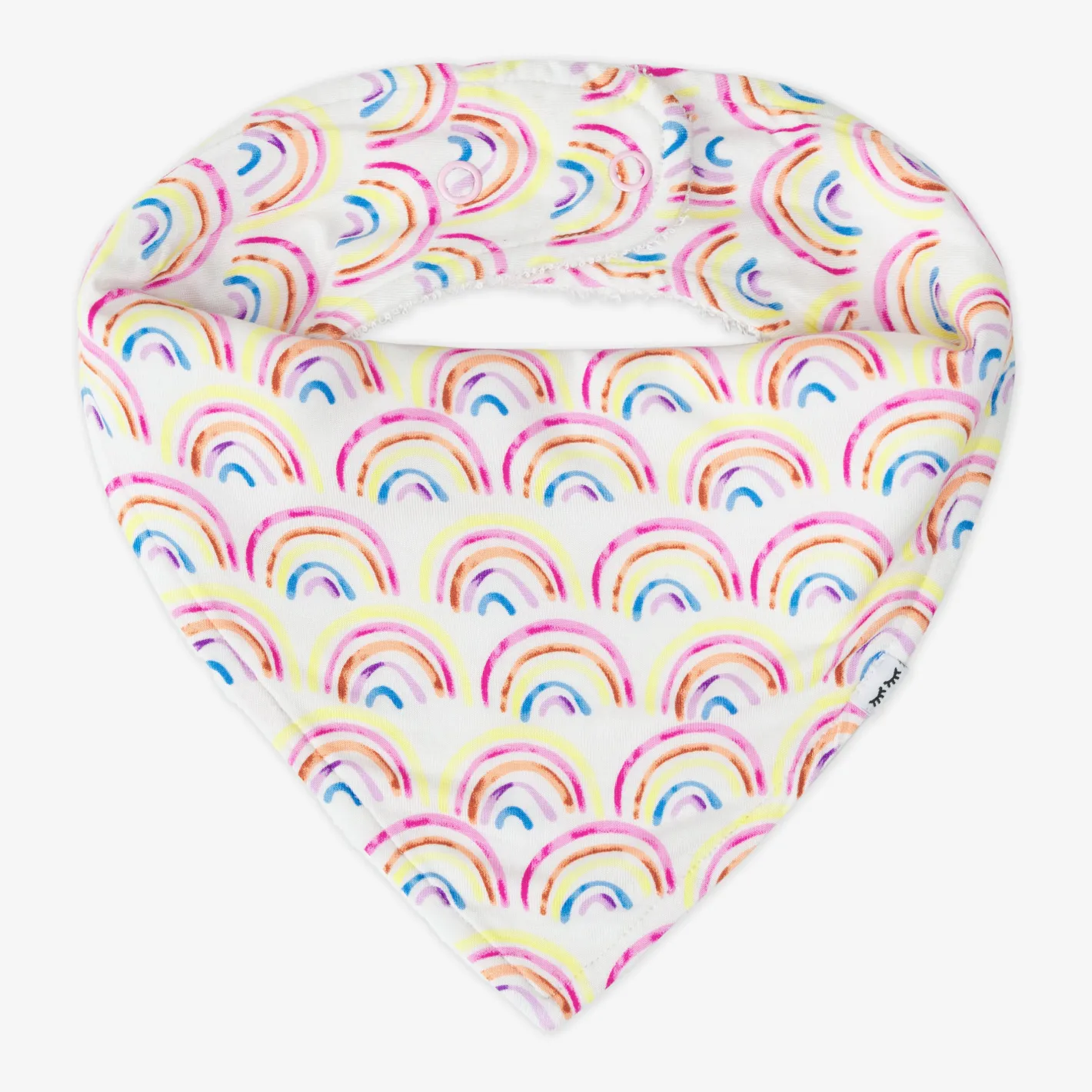 Bibs<Little Sleepies Bandana Bib Pastel Rainbows