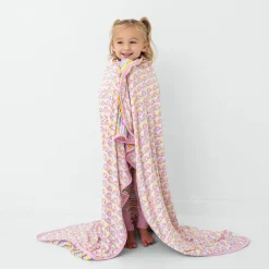 Cloud Blankets|Cloud Blankets<Little Sleepies Large Cloud Blanket® Pastel Rainbows & Sunrise Stripes