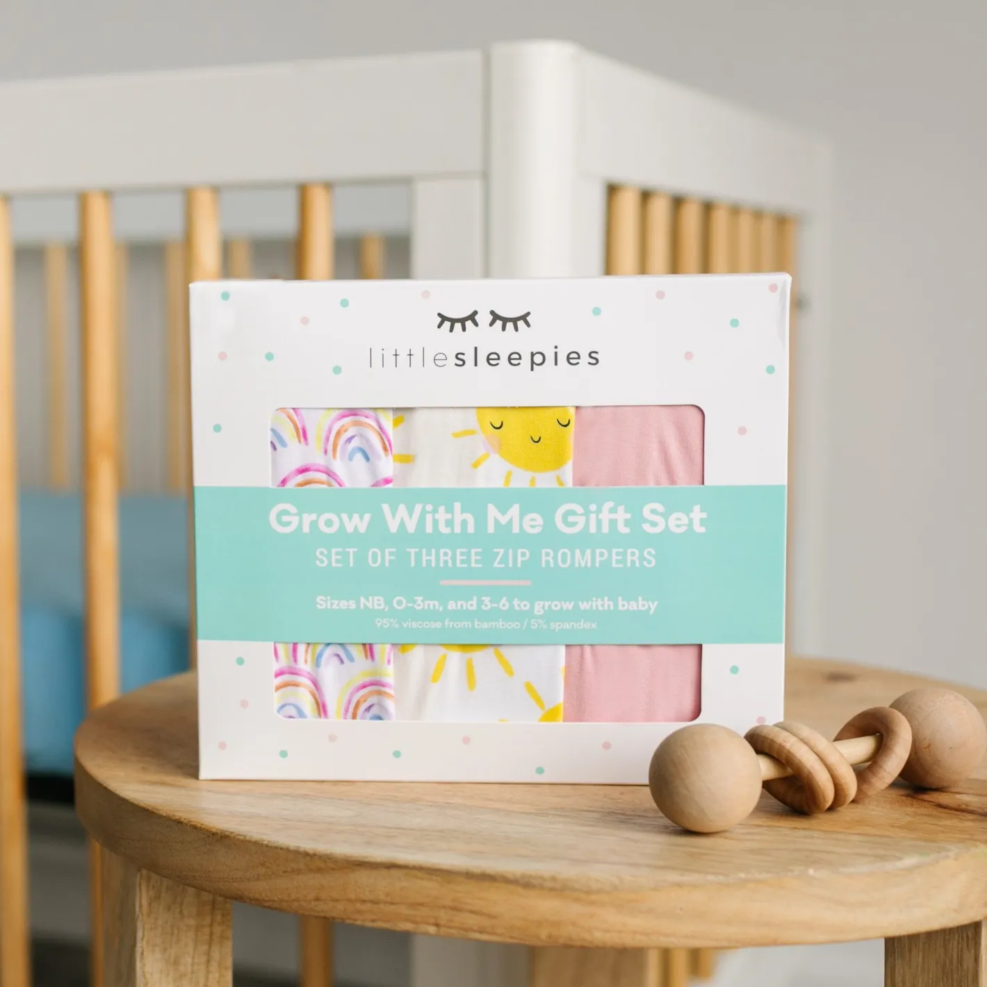 Zippies|Mommy & Me<Little Sleepies Zippy Pastel Rainbows, Bubblegum & Sunshine
