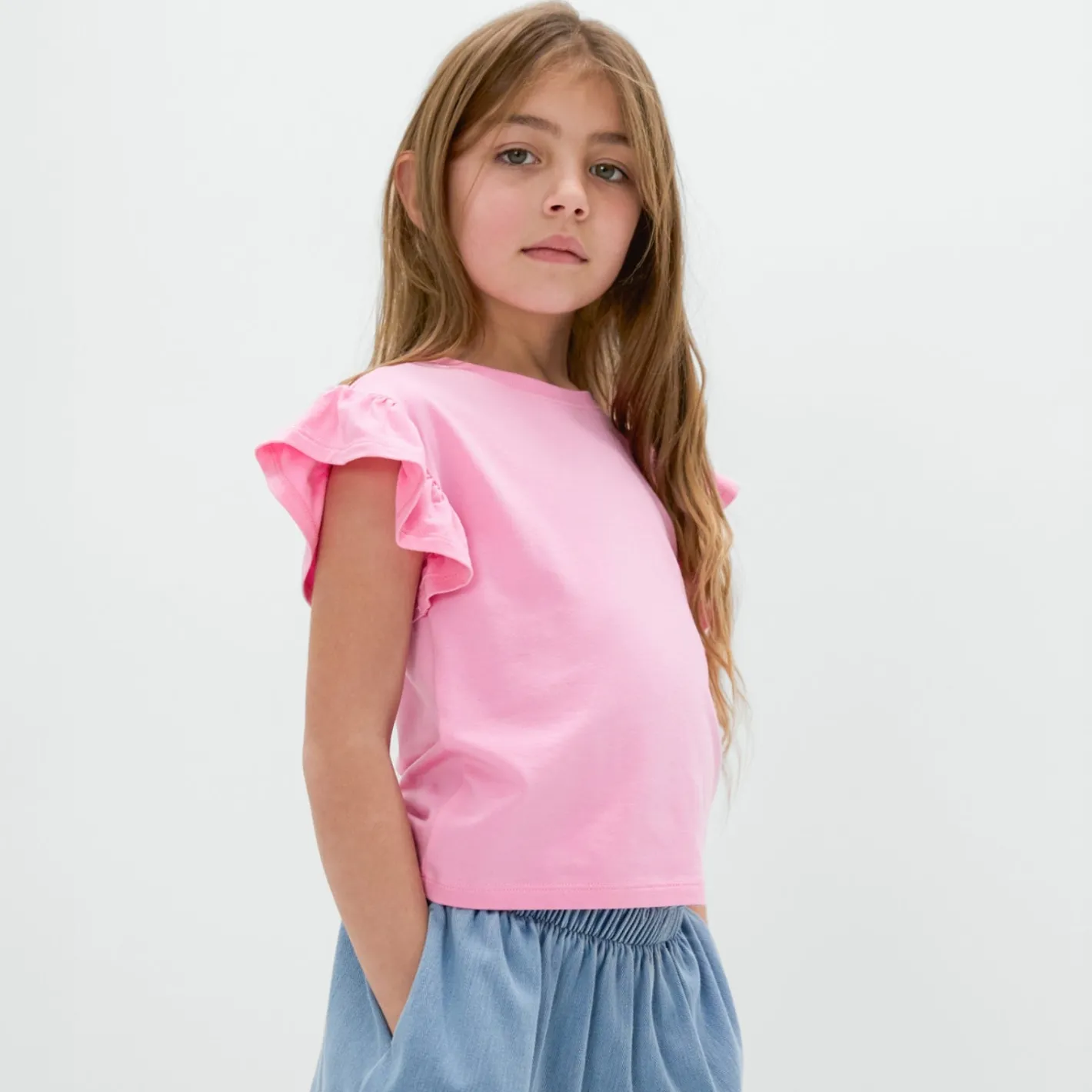 Everyday Essentials|Everyday Essentials<Little Sleepies Flutter Tee Peppy Pink