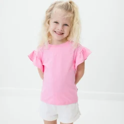Everyday Essentials|Everyday Essentials<Little Sleepies Flutter Tee Peppy Pink
