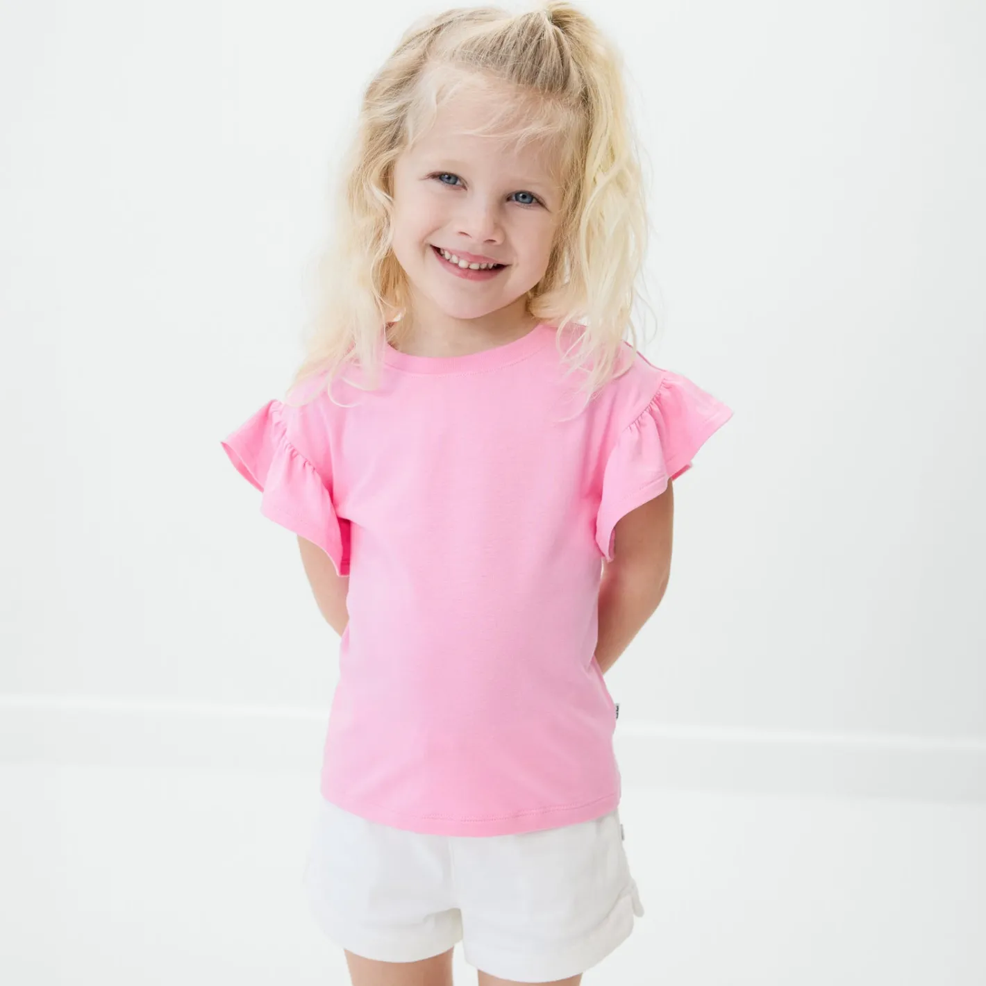 Everyday Essentials|Everyday Essentials<Little Sleepies Flutter Tee Peppy Pink