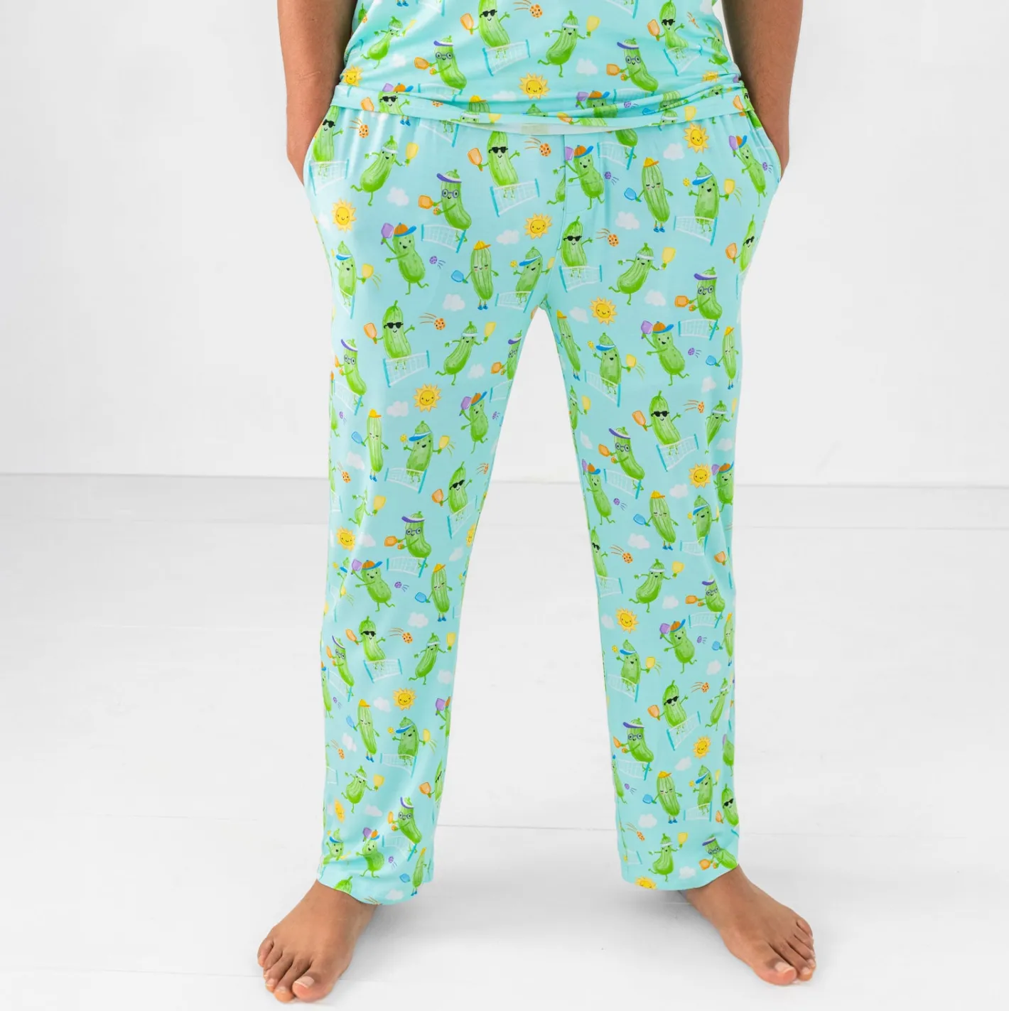 Daddy & Me|Full Family Matching<Little Sleepies Men's Pajama Pants Pickle Power