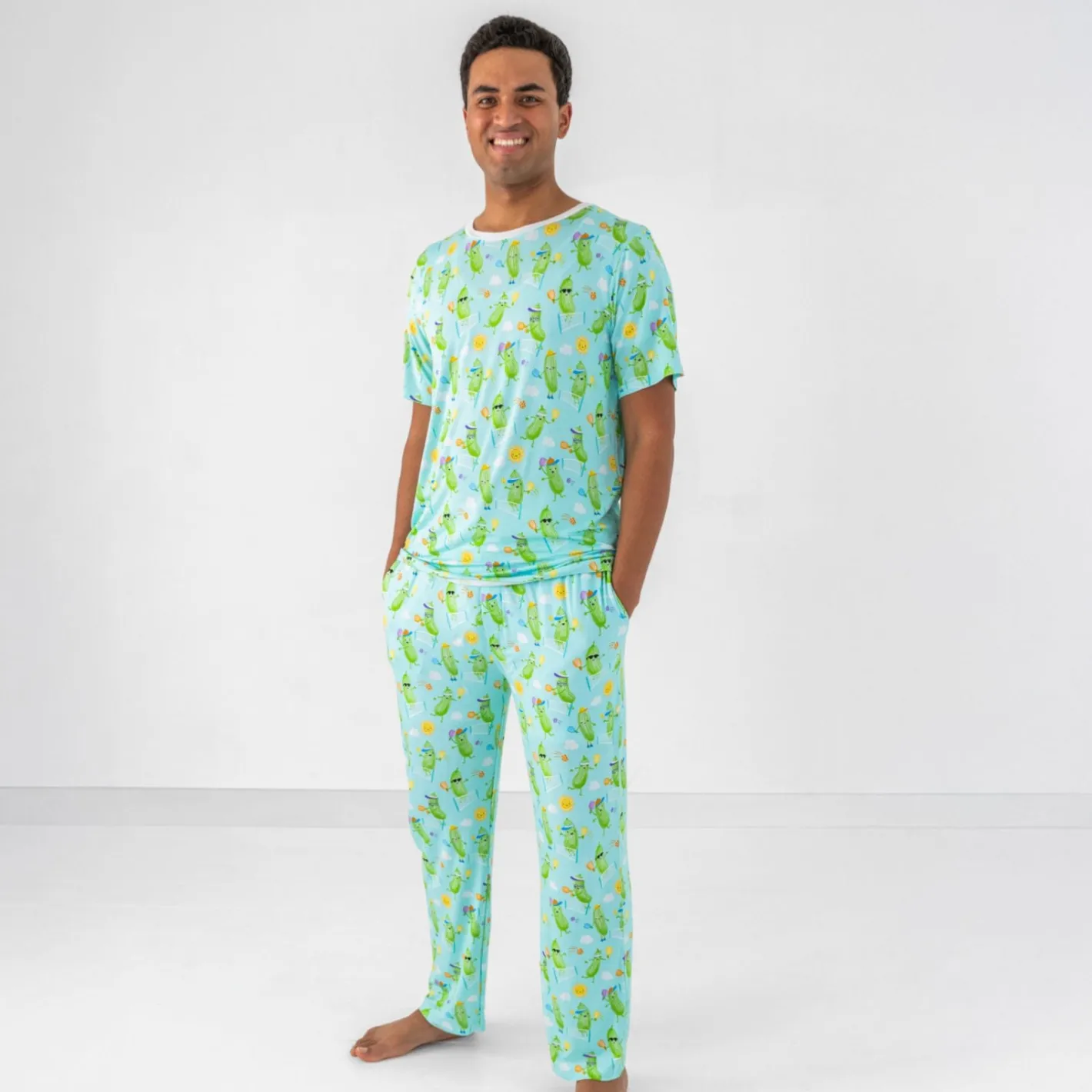 Daddy & Me|Full Family Matching<Little Sleepies Men's Pajama Pants Pickle Power
