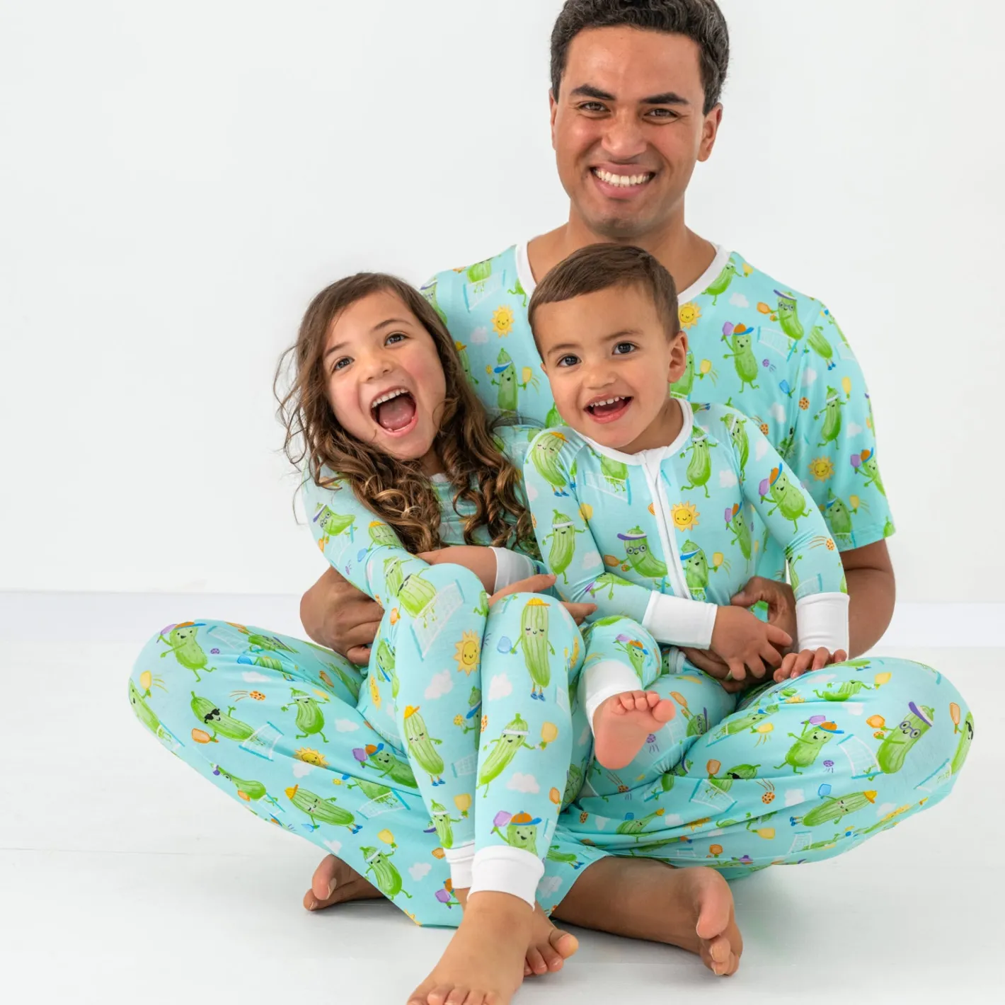 Daddy & Me|Full Family Matching<Little Sleepies Men's Pajama Pants Pickle Power