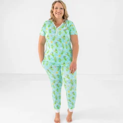 Mommy & Me|Mommy & Me<Little Sleepies Women's Short Sleeve Pajama Top Pickle Power