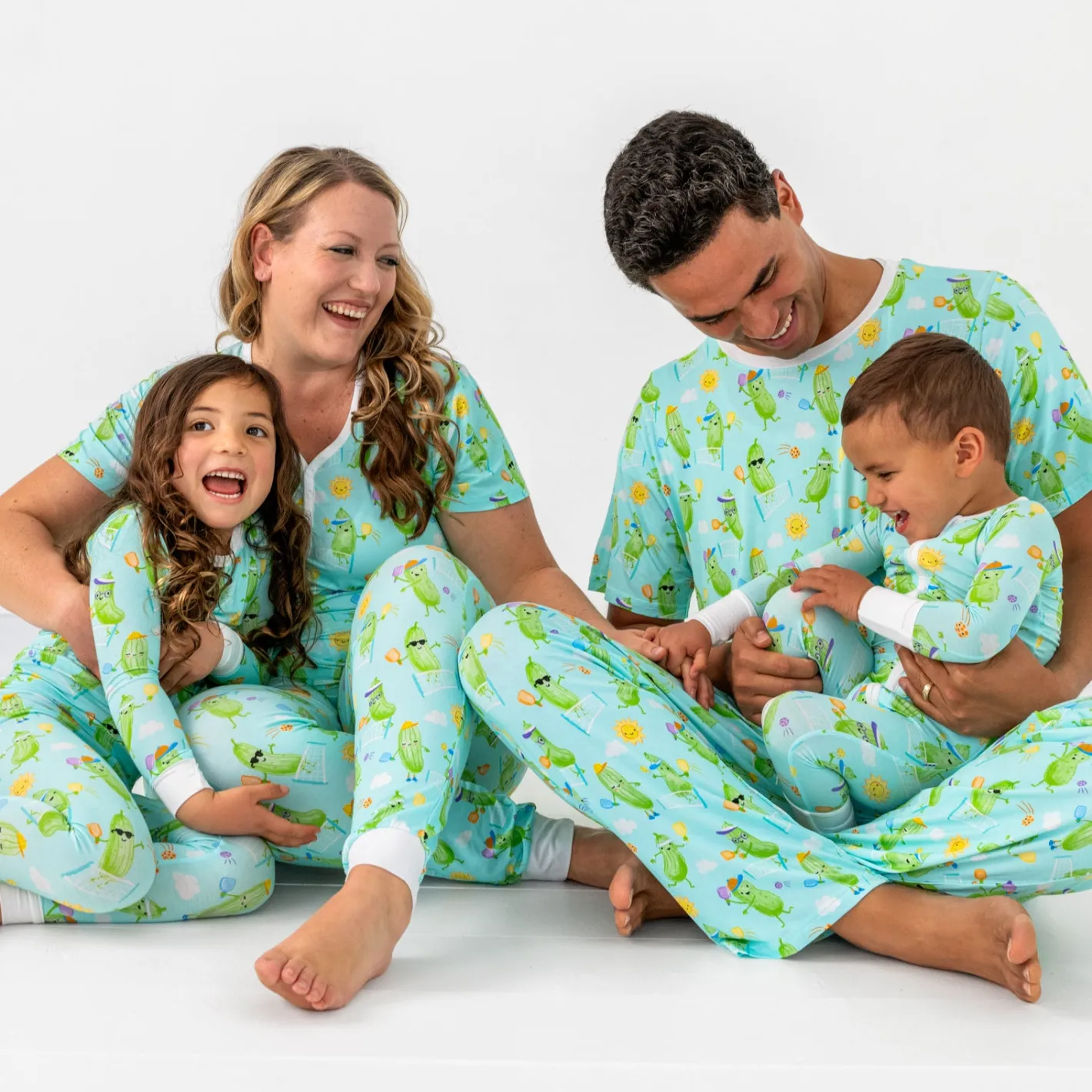 Mommy & Me|Mommy & Me<Little Sleepies Women's Short Sleeve Pajama Top Pickle Power