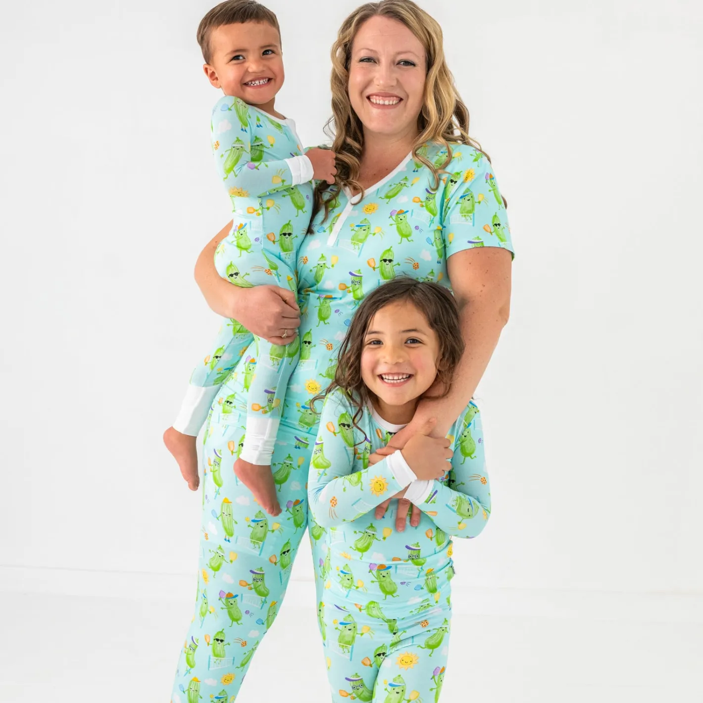 Mommy & Me|Mommy & Me<Little Sleepies Women's Short Sleeve Pajama Top Pickle Power
