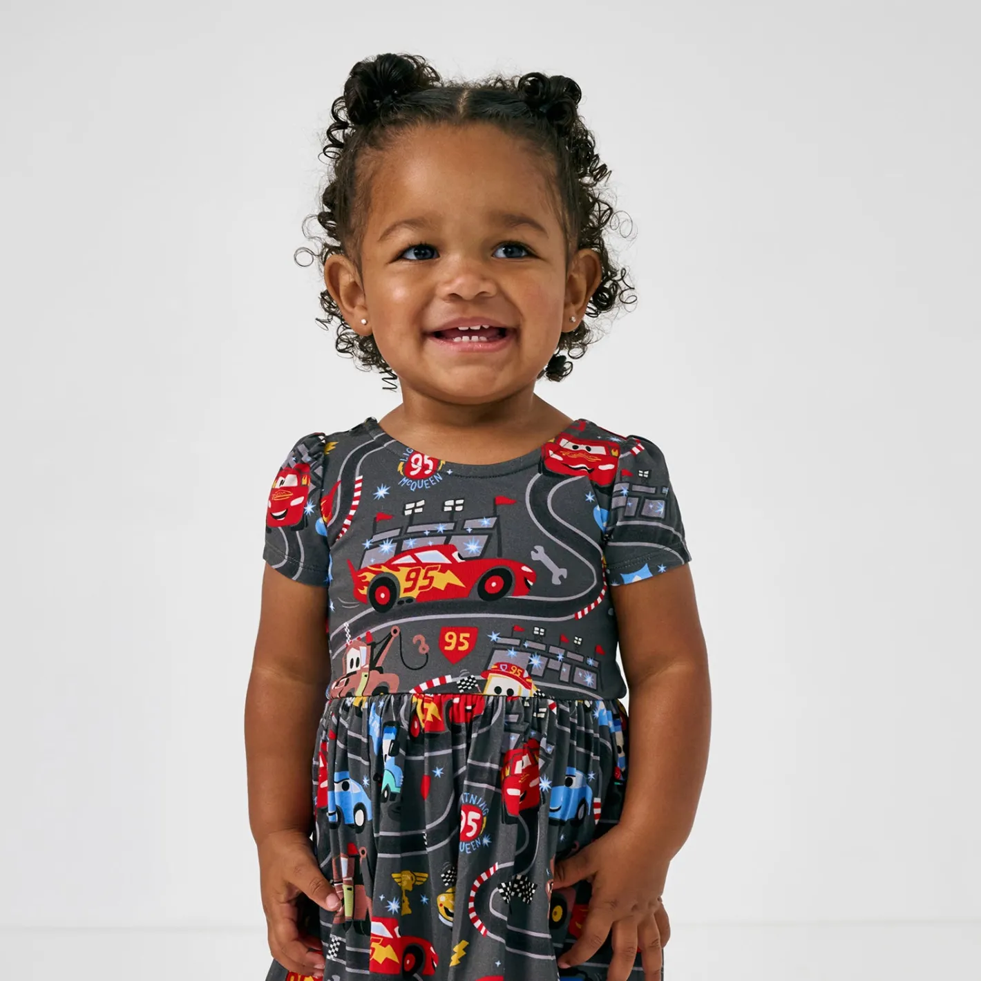 Bamboo Baby Clothes|Bodysuits<Little Sleepies Bow Back Skater Dress with Bodysuit Piston Cup