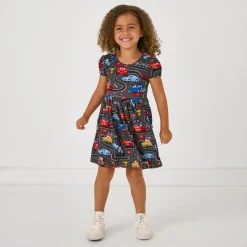 Dresses|Dresses<Little Sleepies Bow Back Skater Dress Piston Cup