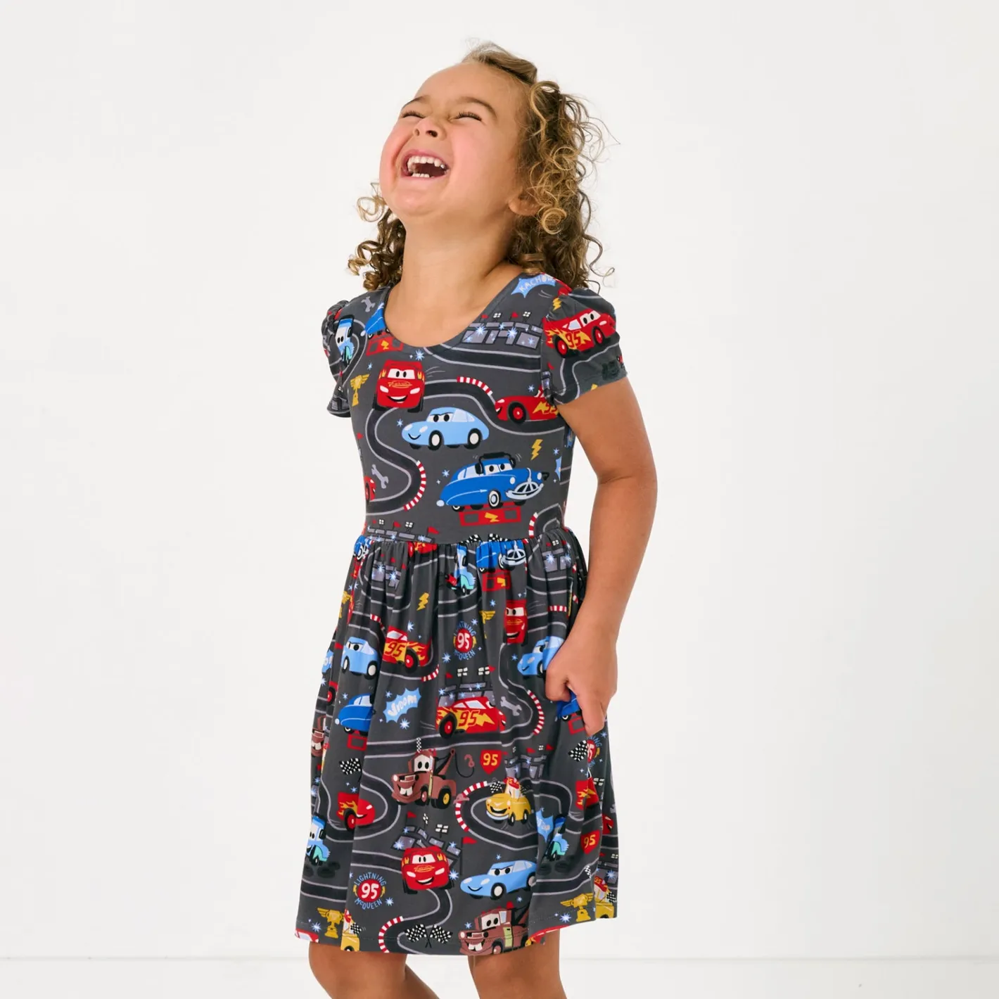 Dresses|Dresses<Little Sleepies Bow Back Skater Dress Piston Cup