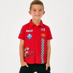 Tops & Tees|Tops & Tees<Little Sleepies Button Down Polo Piston Cup