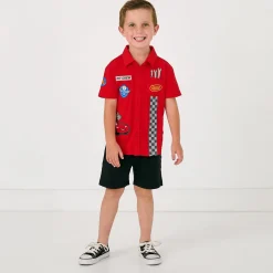 Tops & Tees|Tops & Tees<Little Sleepies Button Down Polo Piston Cup