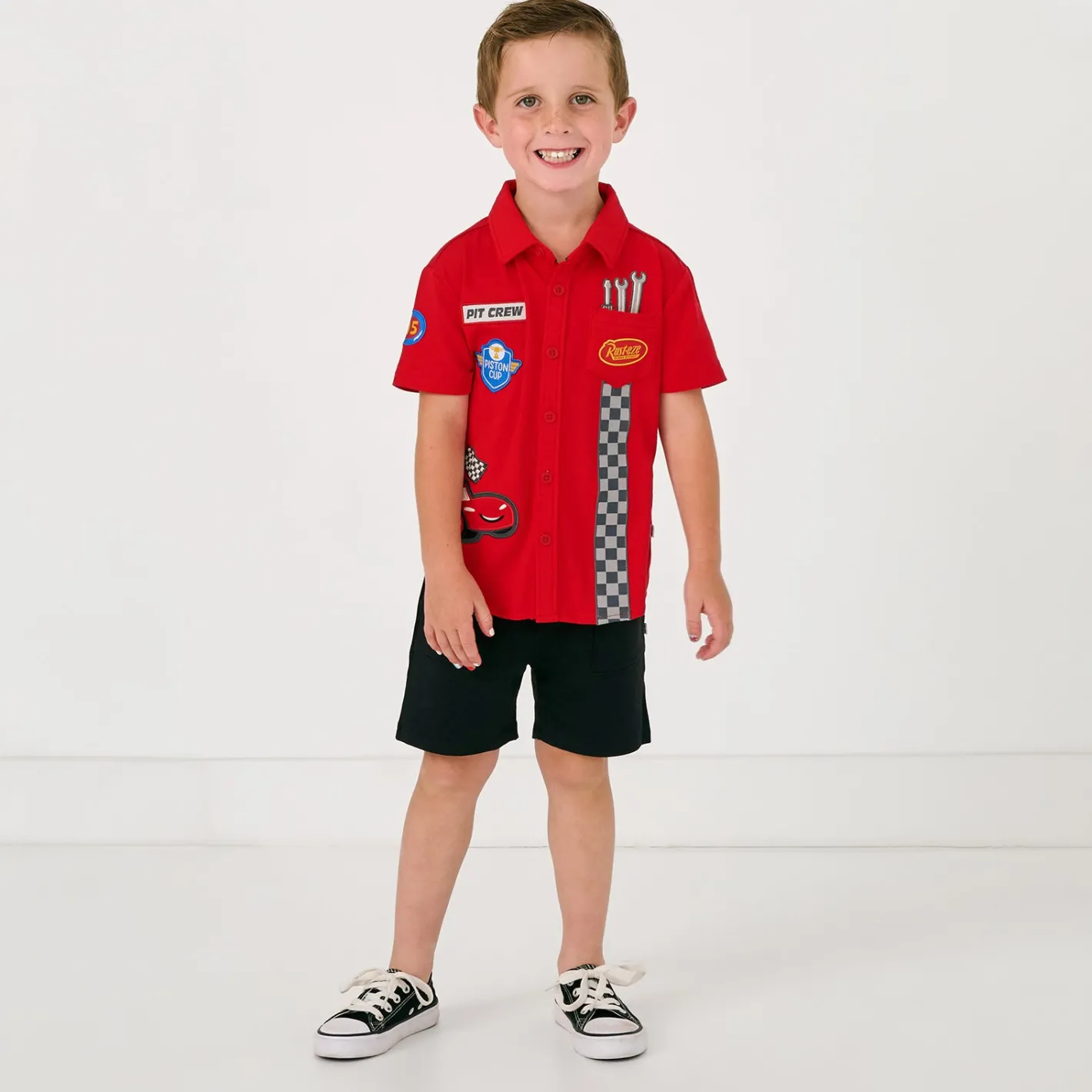 Tops & Tees|Tops & Tees<Little Sleepies Button Down Polo Piston Cup