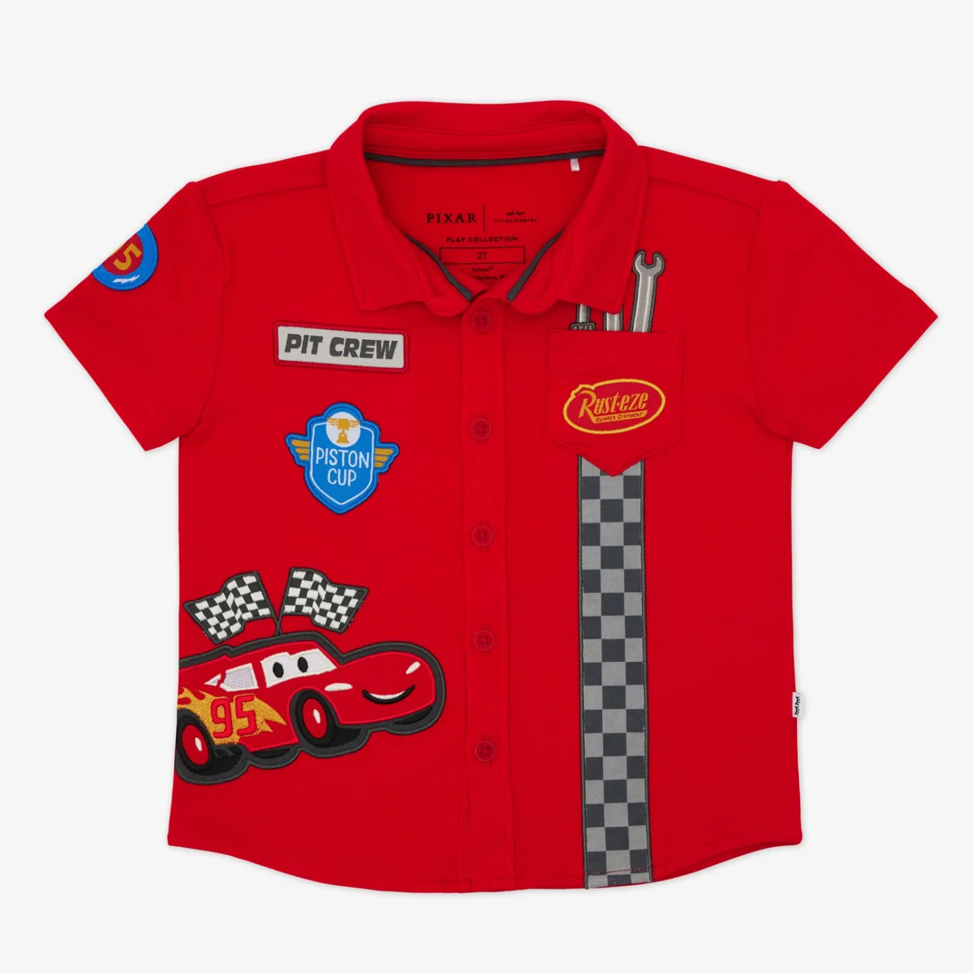 Tops & Tees|Tops & Tees<Little Sleepies Button Down Polo Piston Cup