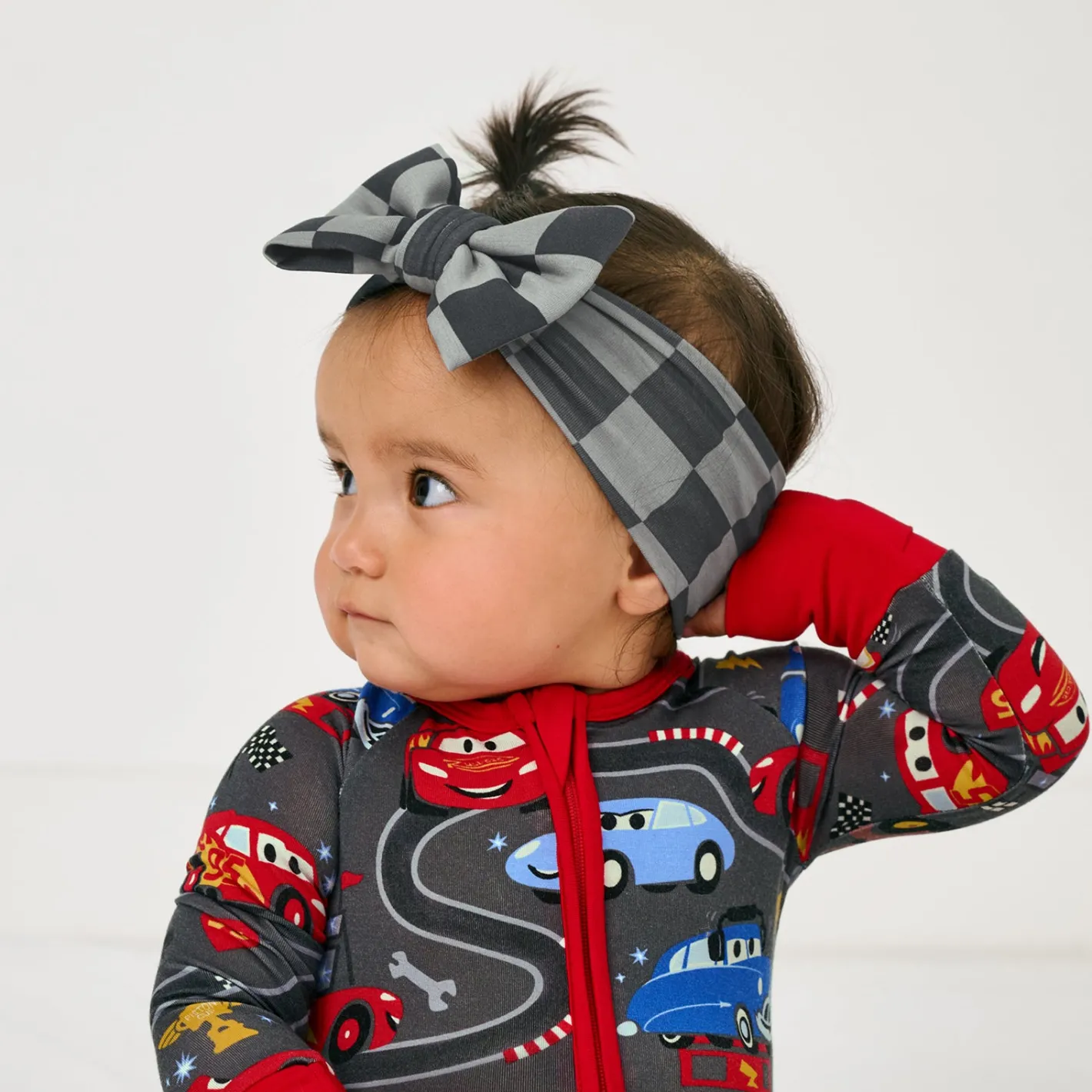 Hats & Headbands<Little Sleepies Luxe Bow Headband Piston Cup