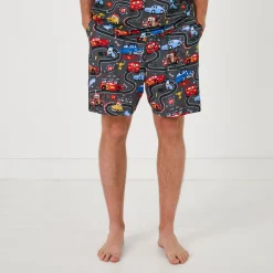 Daddy & Me|Full Family Matching<Little Sleepies Men's Pajama Shorts Piston Cup