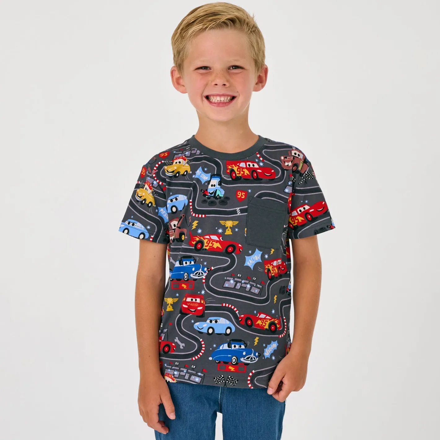 Tops & Tees|Tops & Tees<Little Sleepies Relaxed Pocket Tee Piston Cup