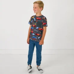 Tops & Tees|Tops & Tees<Little Sleepies Relaxed Pocket Tee Piston Cup