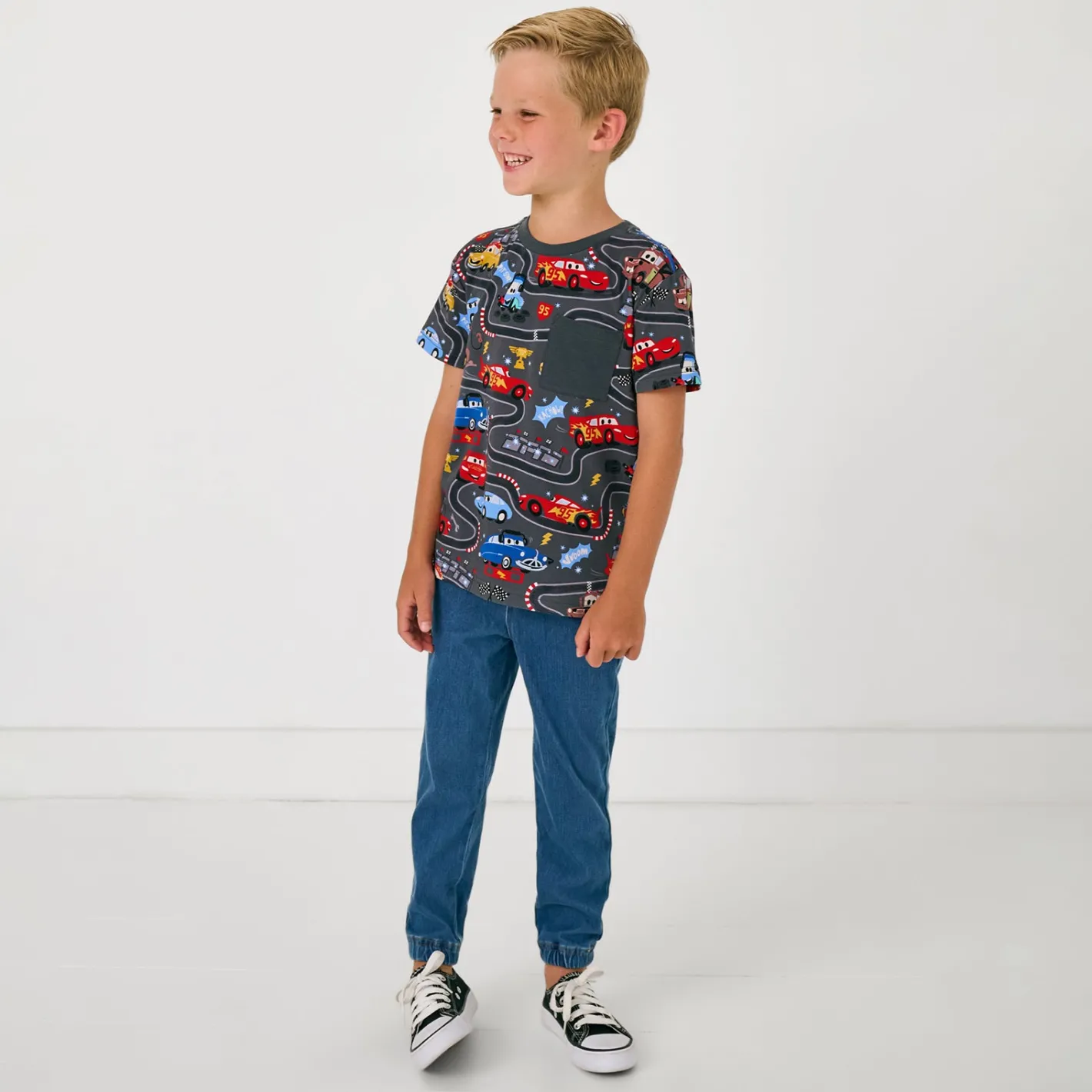 Tops & Tees|Tops & Tees<Little Sleepies Relaxed Pocket Tee Piston Cup