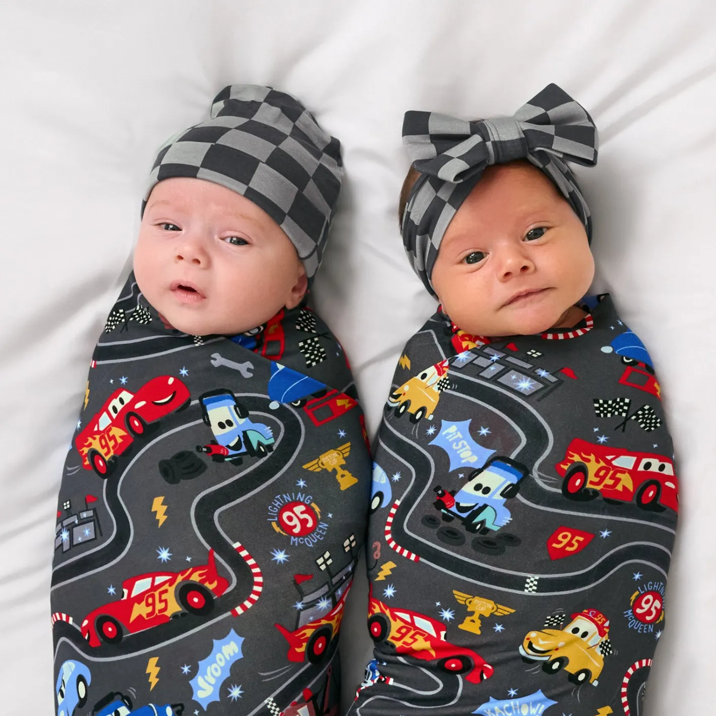 Layette|Swaddles<Little Sleepies Swaddle & Luxe Bow Headband Set Piston Cup
